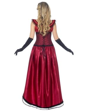 Deluxe Burlesk maskeraddräkt Röd