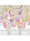 Kit of 12 hanging Princess Unicorn decorations - Pretty Unicorn