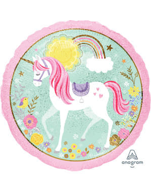 Globo de foil de unicornio (43cm) - Pretty Unicorn