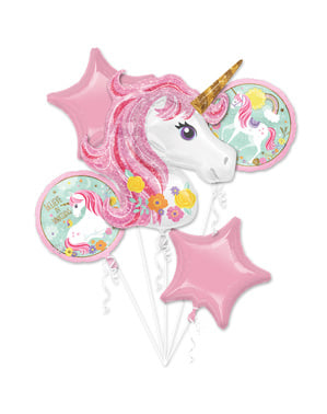 Букет от балони с еднорог - Pretty Unicorn