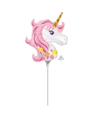 Palloncino foil principessa unicorno piccolo - Pretty Unicorn