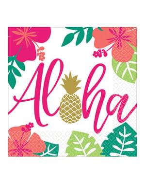 Zestaw 16 serwetek aloha