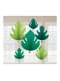 6 hanging decorative palm tree leaves
