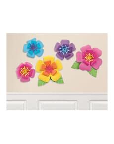 5 fleurs hawaïennes décoratives