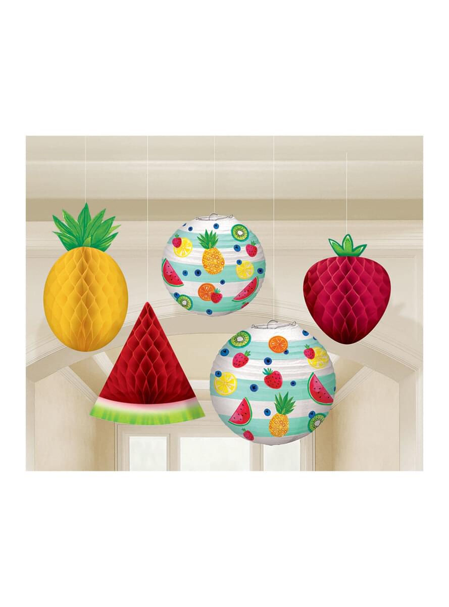 5 висящи tutti fruti декорация комплект