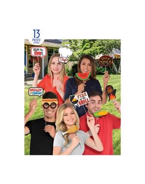 13 BBQ photo booth accessories