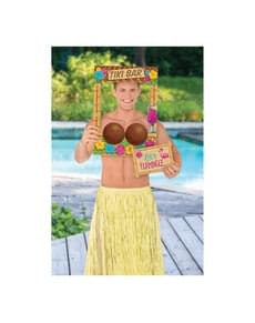 Tiki Hawaii photo booth frame