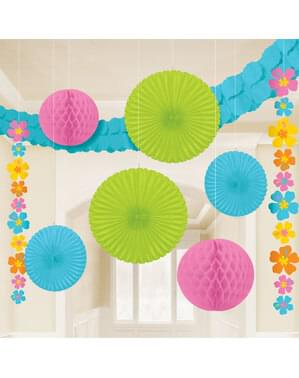 Kit de decorațiuni de agățat flori de hibiscus