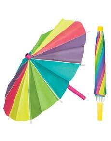 Conjunto de 3 sombrinhas de papel de cores