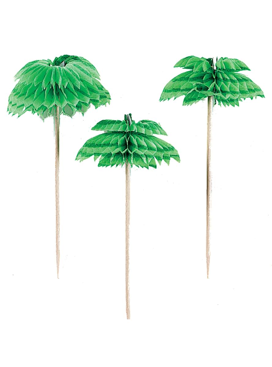 12 Palm Tree toothpicks