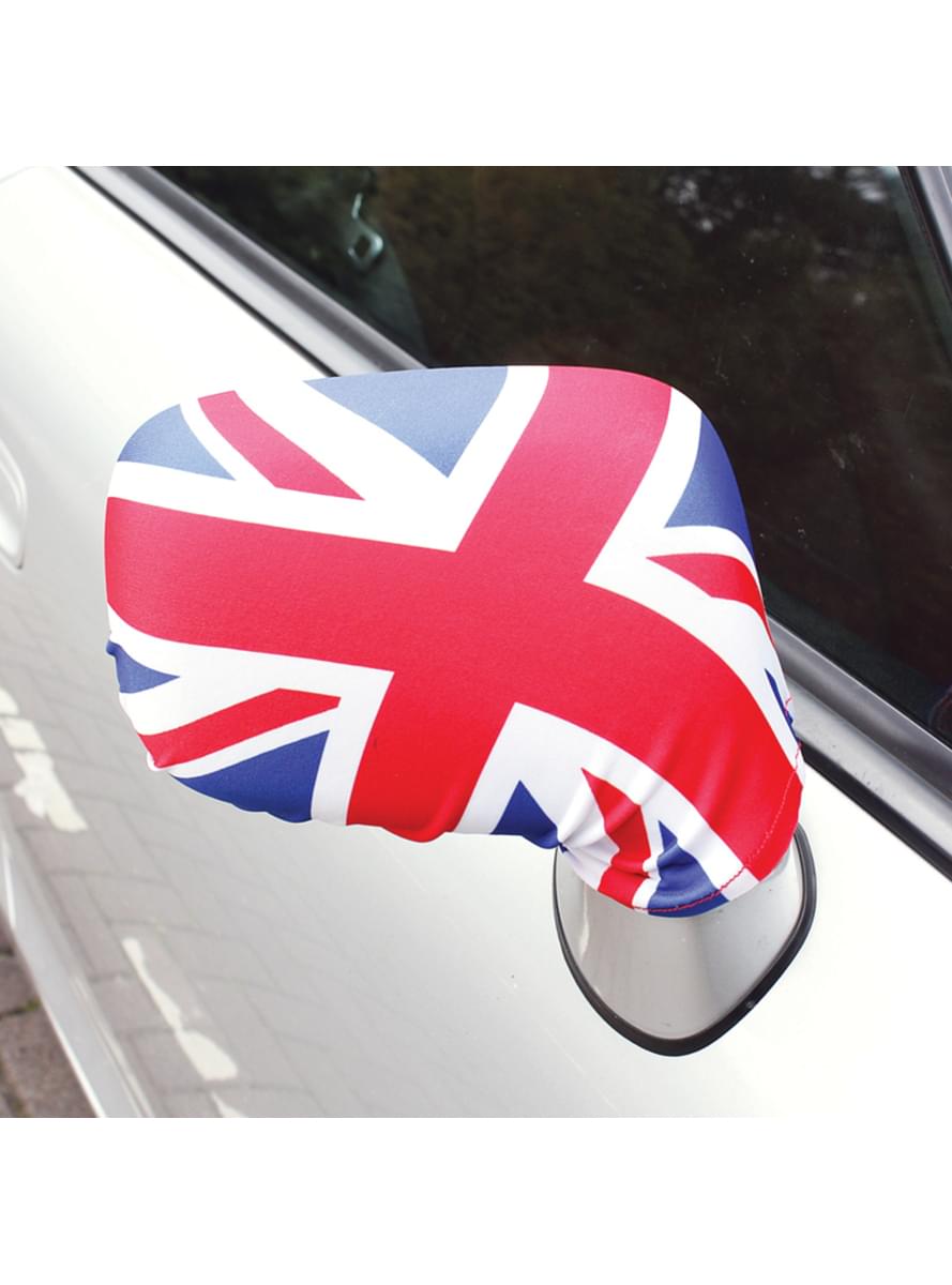 2 reverse mirror covers with the United Kingdom flag