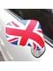 2 tapa-retrovisores de carro com a bandeira do Reino Unido