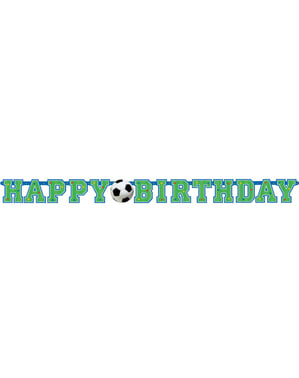 Fotball Happy Birthday banner