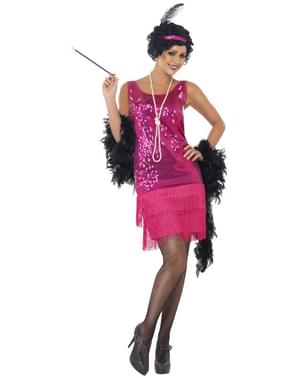 Kostým pro dospělé Flapper Girl růžový
