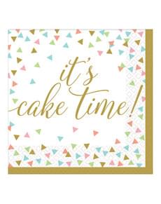 16 serviettes happy birthday