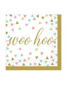 Set of 36 Happy Birthday drinks napkins