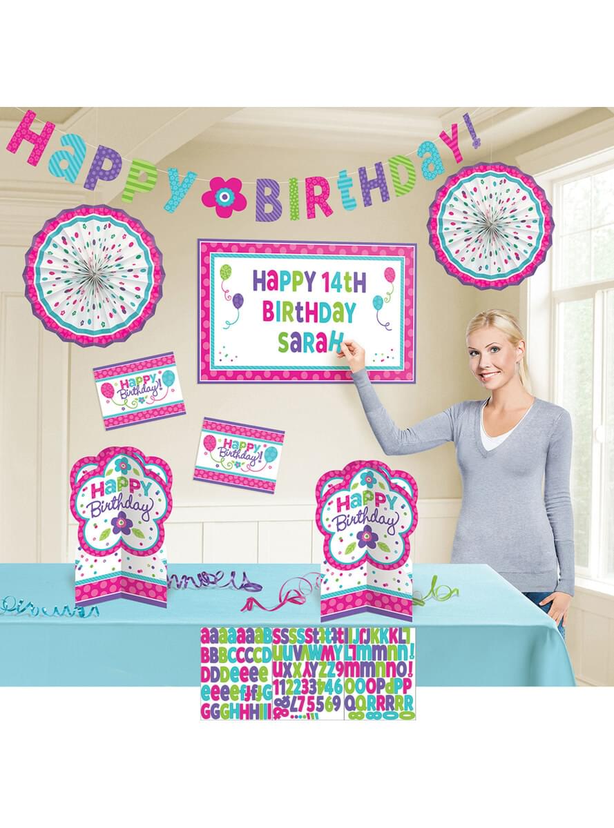 Fröhliches Happy Birthday Geburtstags-Deko Set