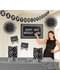 Kit de decoração aniversário preto branco e preto