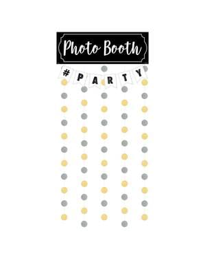 Fundal pentru Photo Booth Party Auriu și Argintiu