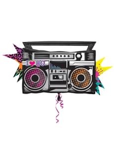 Ballon aluminium radiocassette de los 80