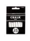 Pack of 24 white chalks for blackboard