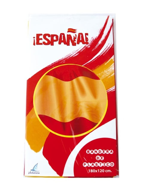 Spanien Flagge aus Plastik