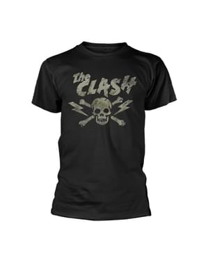 T-shirt The Clash Grunge Skull vuxen