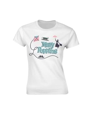 Camiseta Mary Poppins para mujer blanca - Disney