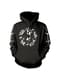 Sudadera Jack Pesadilla Antes de Navidad negra para hombre
