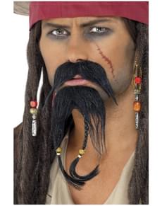 Ensemble de pilosité faciale de pirate