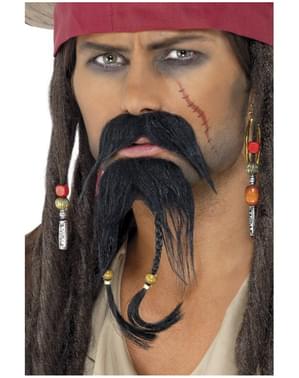 Ensemble de pilosité faciale de pirate
