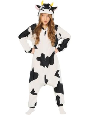 Fato de vaca onesie infantil