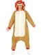 Fato de leão onesie para adulto