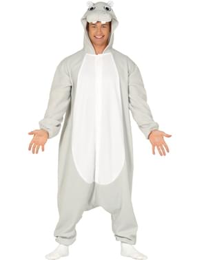 Onesie hipopotam dla dorosłych