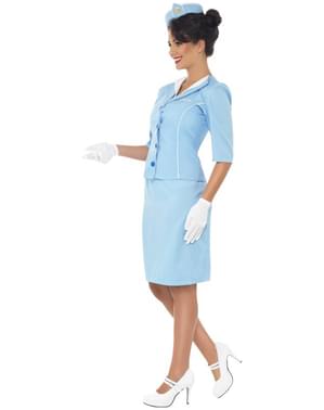 Elegante Stewardess Kostüm
