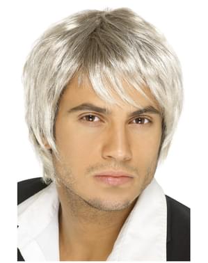 Grey 80s Style Wig for Men