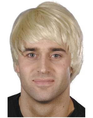 Короткий блондин мужской парик