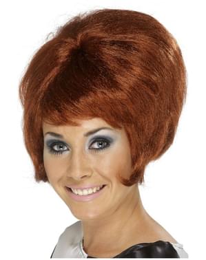 Brown Sixties Style Beehive Wig