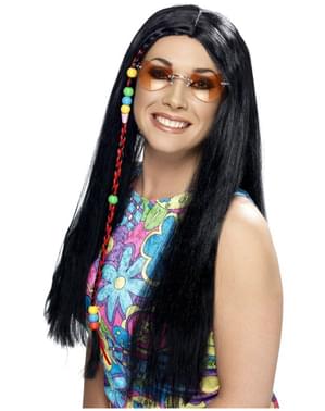 Hippie Black Wig