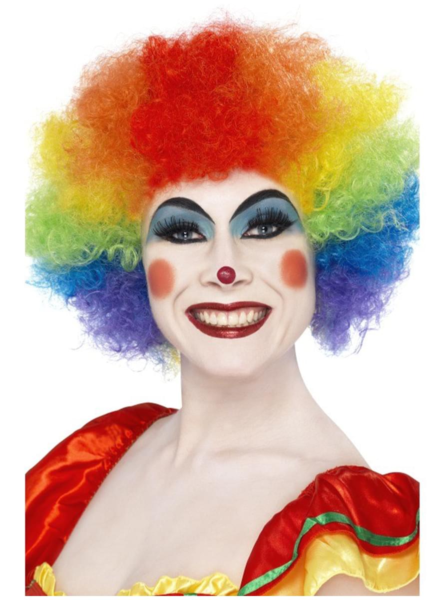 Crazy Clown Rainbow Wig. The coolest | Funidelia
