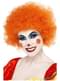 Peluca de payaso loco naranja