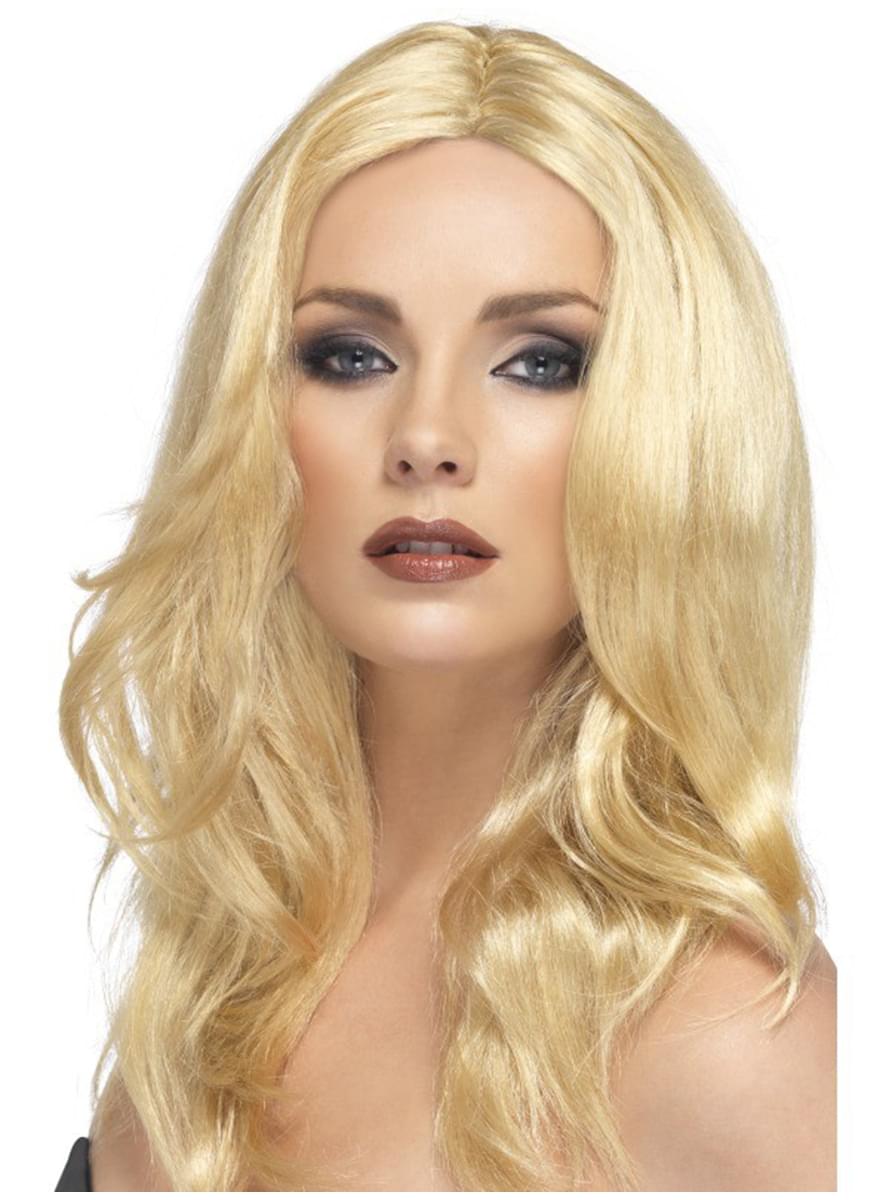 Platinblonde Perücke für Damen