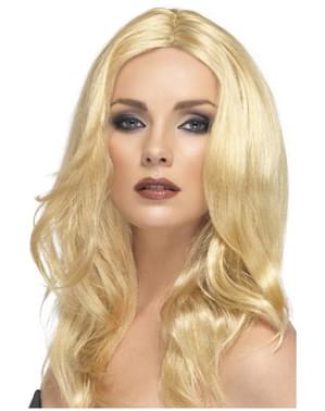 Platinblonde Perücke für Damen