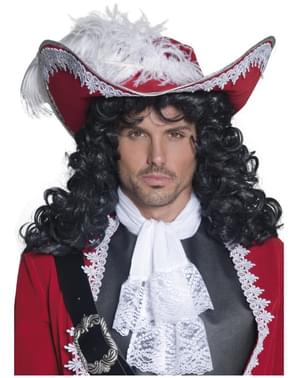 Pirátský klobouk červený
