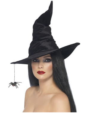 Black Witch Hat with Spider
