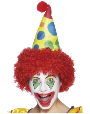 Clown Hut mit Perücke