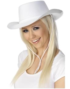 Chapéu de cowboy branco