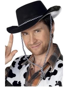 Chapéu de vaqueiro preto
