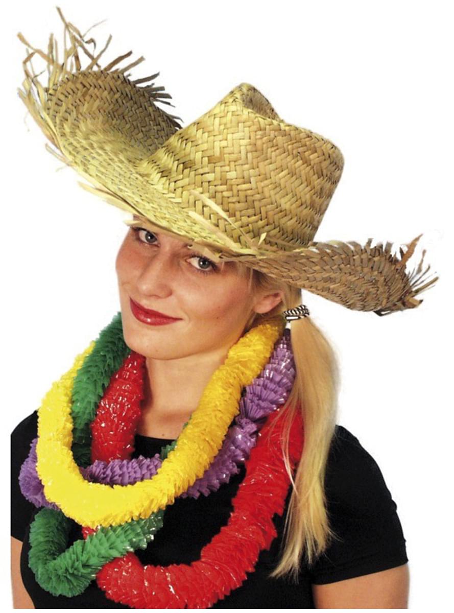 Cappello Spaventapasseri In Tela E Paglia Finta - Accessorio Costume Halloween Unisex