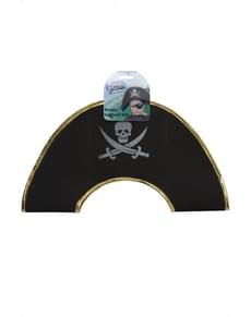 Chapéu de capitão pirata para menino